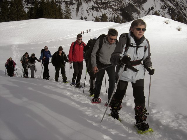 Raquettes à neige, St-Jean-de-Sixte, 2014