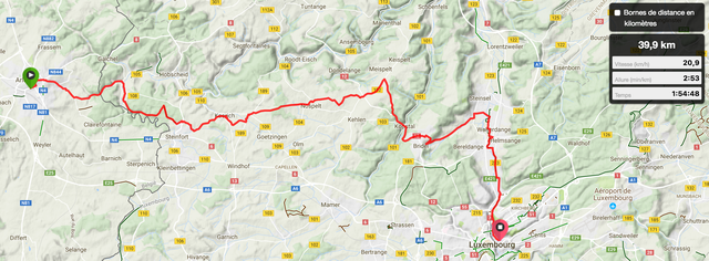 Randonnée tandem à Luxembourg