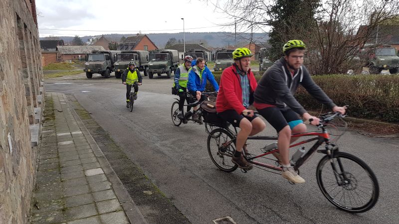 Randonnée tandem à Flawinne