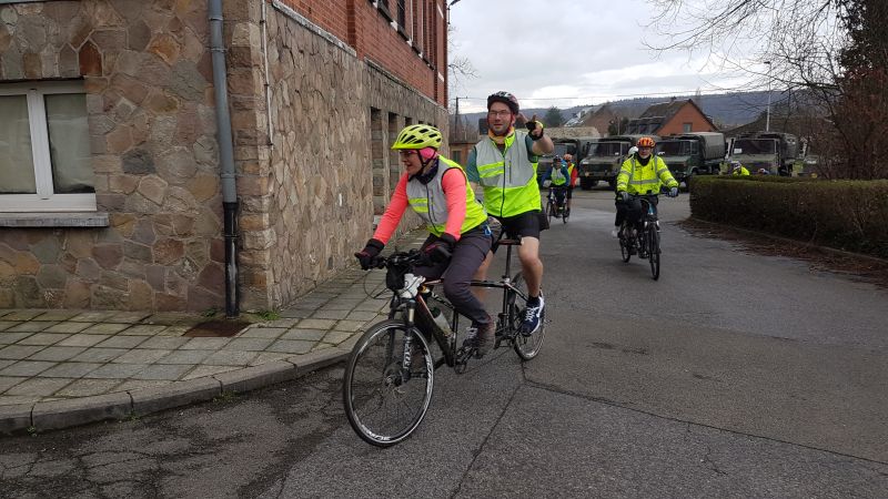 Randonnée tandem à Flawinne